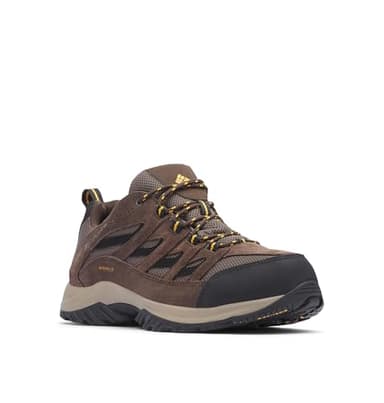 Columbia Mens Crestwood Waterproof, Mud/Squash, 10