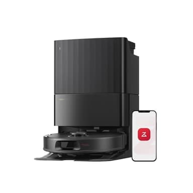 roborock Qrevo S5V Robot Vacuum and Mop, FlexiArm Edge Mopping, 12,000Pa Suction, Smart Obstacle Avoidance, Dual Anti-Tangle Brushes, 10mm Mop Lifting, Auto Mop Washing&Drying, Self-Emptying&Refilling