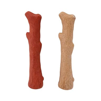 Petstages Dogwood Wood Alternative Dog Chew Toy, Original & Mesquite 2-Pack
