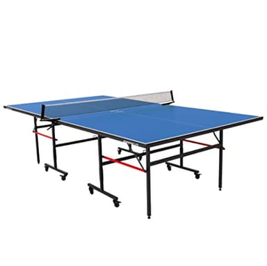 Stiga Advantage Lite Recreational Indoor Table Tennis Table 95% Preassembled Out of Box with Easy Attach and Remove Net, Blue, one Size
