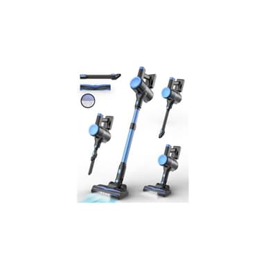 N8 Cordless Vacuum Cleaner, 40KPA Powerful Suction Vacuum Cleaners for Home,40 Mins Runtime, Rechargeable Battery, Self-Standing, Lightweight Stick Vacuum for Hardwood Floor Carpet Pet Hair