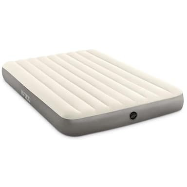 INTEX 64103E Dura-Beam Standard Single-High Air Mattress: Fiber-Tech – Queen Size – 10in Bed Height – 600lb Weight Capacity – Pump Sold Separately