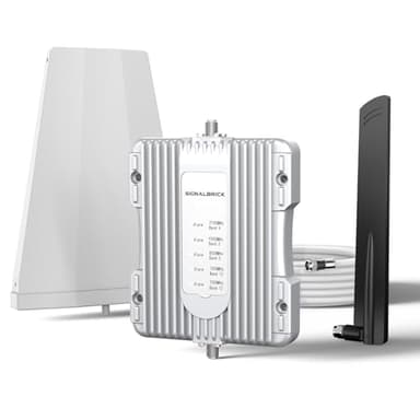 SignalBrick Cell Phone Booster for House & Cottage, Boost 3G 4G & LTE 5G Data Up to 3,000 sq ft, Cell Signal Booster Canada Support All Canadian Carriers-Bell, Telus, Rogers, Fido Etc
