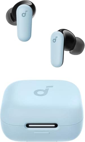 soundcore P30i by Anker Noise Cancelling Earbuds, Strong and Smart Noise Cancelling, Powerful Bass, 45H Playtime, 2-in-1 Case and Phone Stand, IP54, Wireless Earbuds, Bluetooth 5.4 (Blue)