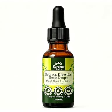 Serene Herbs Soursop Bitters Liquid Drops, 2026 New Serene Herbs Soursop Bitters (1PCS)