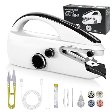 Handheld Sewing Machine, Electric Mini Portable Hand Held Sewing Machine With Dual Speed, Easy To Use For Beginners To Repair Clothes, Suitable for DIY Fabric, Family Travel