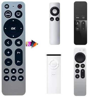 Universal Remote for Apple TV 4K/ Generation 1 2 3 4/ Apple TV HD, No Voice Command