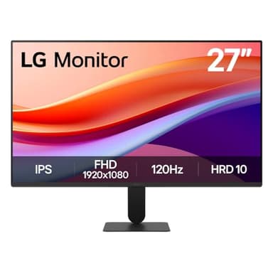 LG Full HD Monitor (27U411A) - 27" Full HD (1920x1080) Display, 120Hz Refresh Rate, sRGB 99% (Typ.), Reader Mode & Flicker Safe, Dynamic Action Sync, Black Stabilizer, LG Switch app