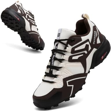 MAYZOOM Trail Running Shoes Men Hiking Shoes Trekking Sports Shoes Breathable Non-Slip Sneakers for Men Lightweight All-Terrain Cross Training Walking Shoes
