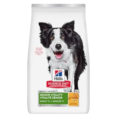 Hill's Science Diet Adult 7+ Senior Vitality Chicken Recipe Dry Dog Food, 1.58 kg Bag