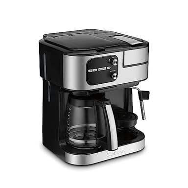 Cuisinart Barista Bar 4-In-1 Coffee Maker Machine, 12-Cup Carafe and Single-Serve Brewer, Black,(SS-4N1C)