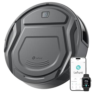 Lefant Robot Vacuum Cleaner, Super Thin & Quiet Robot Vacuum, 2.4GWi-Fi Connected, Multi-Surface Cleaning, Self-Charging Robotic Vacuum, Ideal for Pet Hair and Hard Floor(M210 Pro)