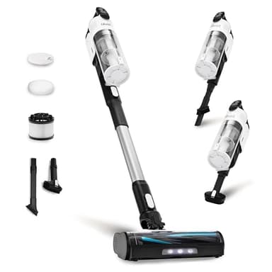 LEVOIT Cordless Vacuum Cleaner, Stick Vac with Tangle-Resistant Design, Up to 50 Minutes, Powerful Suction, Rechargeable, Lightweight, and Versatile for Carpet, Hard Floor, Pet Hair