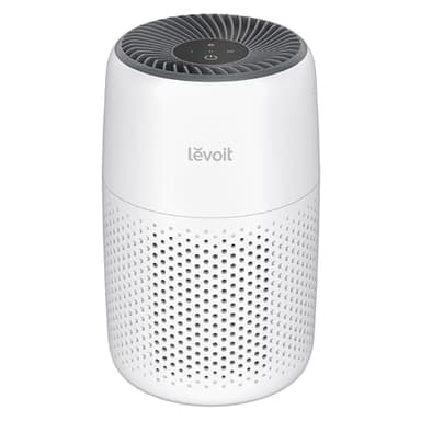 LEVOIT Air Purifiers for Bedroom Home, 3-in-1 Air Filter Cleaner with Fragrance Sponge for Quiet Sleep, Remove Odor Allergies Smoke Dust Pet Dander, Office Desktop, Small Room, Core Mini-P, White