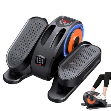 GUGTTR Under Desk Elliptical Machine, Electric Elliptical Leg Exerciser for Seniors Fully Assembled, Quiet & Portable Electric Seated Pedal Exerciser with Remote Control & 12 Adjustable Speeds
