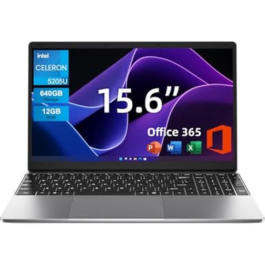 jumper Laptop 15.6 Inch FHD IPS Display, 12GB RAM 640GB ROM, Windows 11 Computer with Office 365 Subscription, 38Wh Battery, 2 Stereo Speakers, USB3.0 * 2, HDMI, for Students and Business.