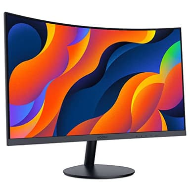 KOORUI 24-Inch Curved Computer Monitor- Full HD 1080P 100Hz Gaming Monitor 1500R LCD Monitor HDMI VGA, Tilt Adjustment, Eye Care, Black 24N5CA