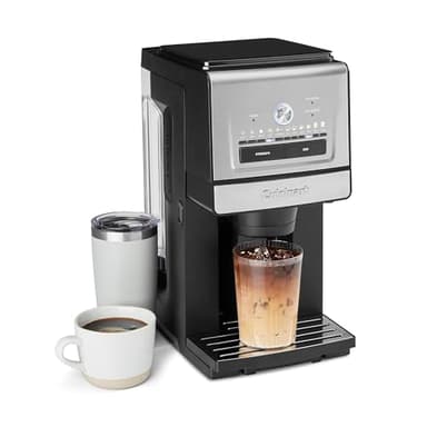 Cuisinart Coffee Maker, Custom Grind and Brew Single Cup, 6 Cup Sizes, Built-in Stainless Steel Burr Mill, Adjustable Strength, Grind Control and over Ice Feature, Easy Cleaning, DGB-30