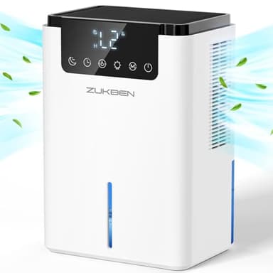 Dehumidifier,75 OZ Quiet Dehumidifier,Dehumidifiers for Home Bathroom Bedroom Basement RV with 12H Timer,Auto Shut Off,7 Colors LED Light,Sleep Modes (2200ML)