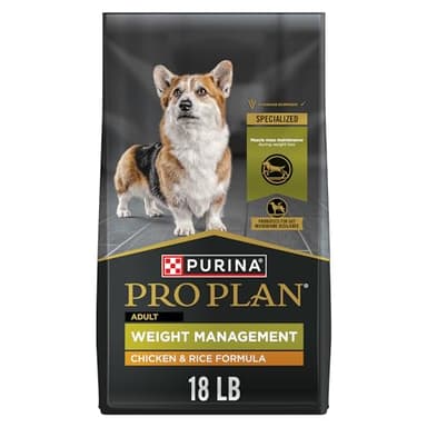 Pro Plan Dry Dog Food, Weight Management, Chicken & Rice 8.16 kg