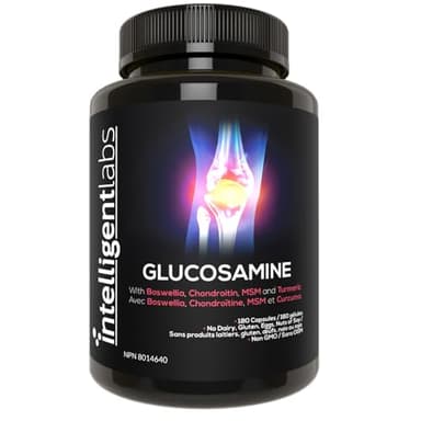 Triple Strength Glucosamine Sulfate Complex 1500mg, With Boswellia, Chondroitin, MSM and Turmeric