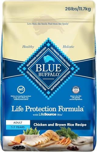 Blue Buffalo Life Protection Formula Adult Dog Food - Natural Dry Dog Food for Adult Dogs - Chicken and Brown Rice - 11.7 Kg Bag