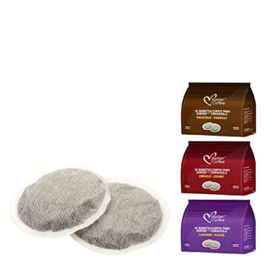 Italian Coffee for Espresso Lovers pads compatible only with Senseo machines (3 Flavors mix, 54 pads)