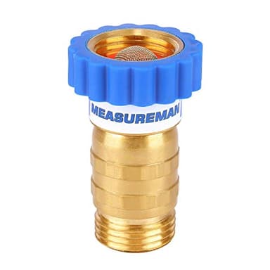 MEASUREMAN Lead-Free Brass, Water Pressure Regulator, Pressure Reducer for Camper, Trailer, RV, Garden, Plumbing System, 40-50 psi, 3/4" Hose