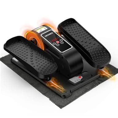 Under Desk Elliptical Machine, Electric Ellipcal Leg Exerciser for Senior, Quiet and Compact Electric Seated Pedal Exerciser for Home with Display, Remote Control and 12 Adjustable Speeds (Black)