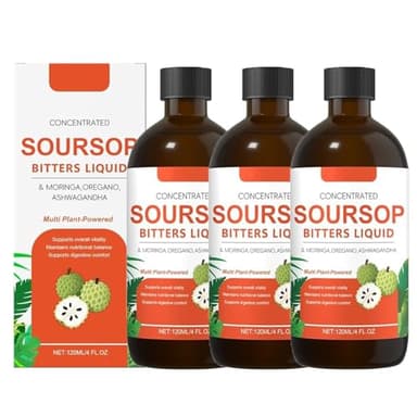 Soursop Bitters Liquid Drops, Rapid Absorption (3 set)