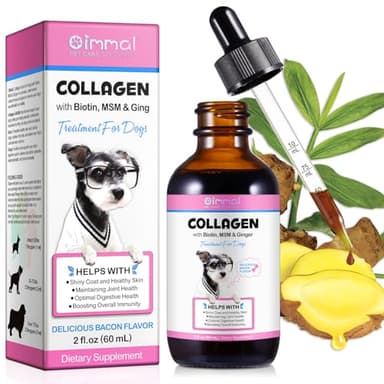 Collagen for Dogs 60ml, Dog Collagen Drops, Suitable for Cats and Dogs