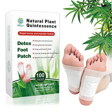 100pcs Natural Detox Foot Patches, Bamboo Foot Pads, Relax Body, Improves Sleep Quality, Deep Cleansing for Sleeping, Foot Care With Adhesive Sheets