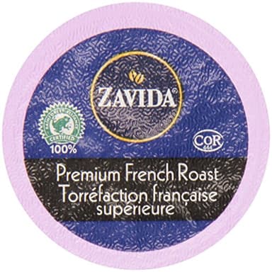 Zavida Coffee Roasters Premium French Roast Coffee Capsule, Compatible with Keurig K-Cup Brewers, 24-Count